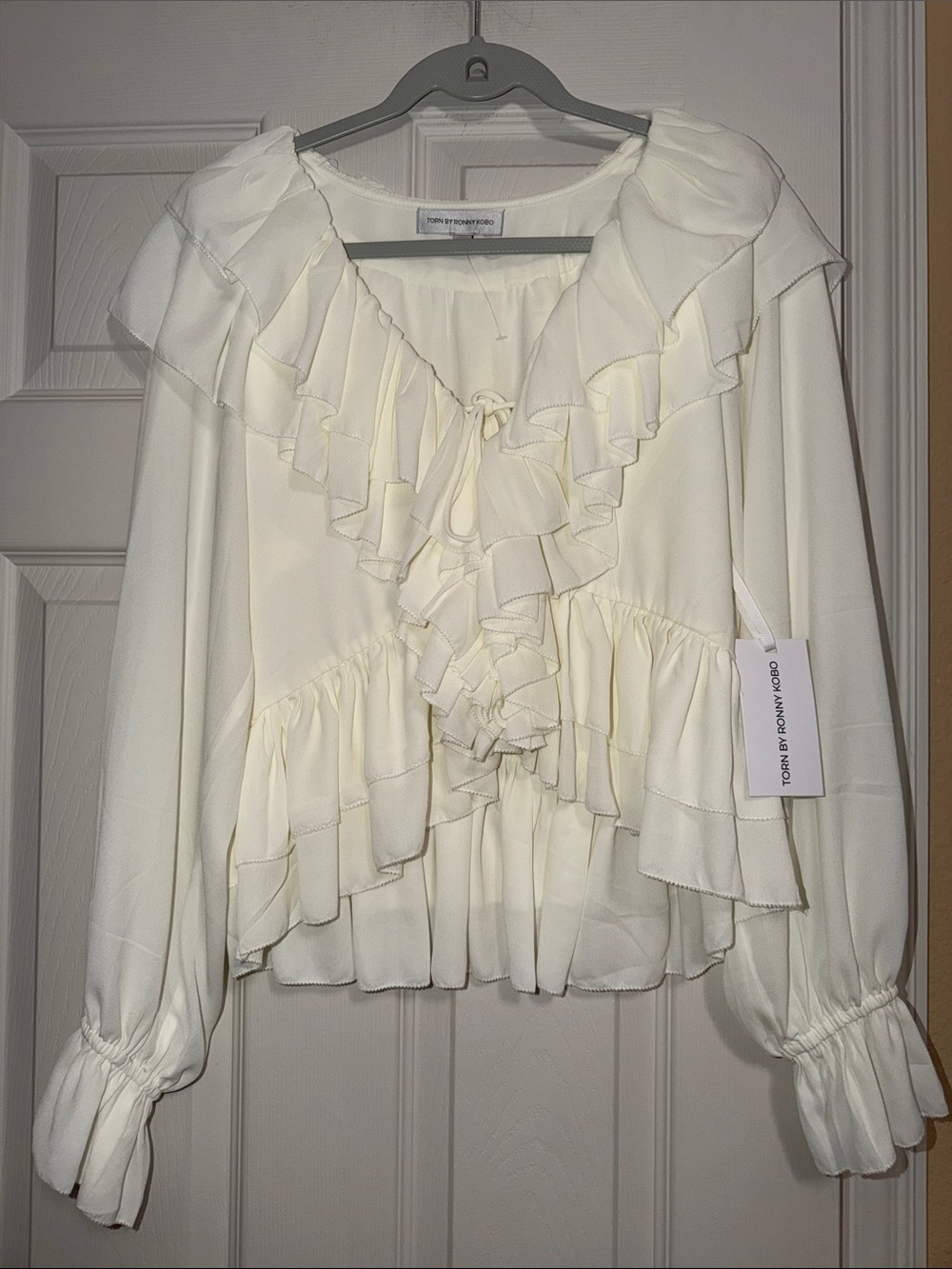 Torn by Ronny Kobo Rhea Ruffle Top - Picture 2 of 9